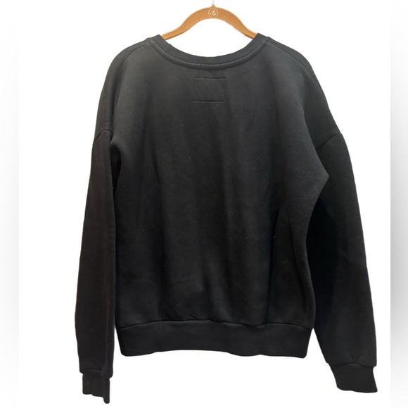 Superdry Los Angeles  “Alice” Black Crewneck Sweatshirt, cozy cotton blend 🖤 - Picture 3 of 10